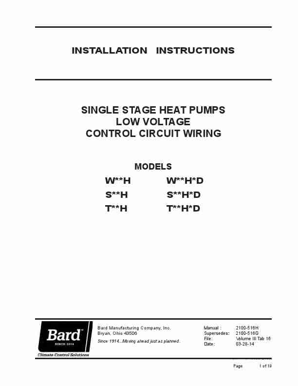 Bard Heat Pump SH-page_pdf
